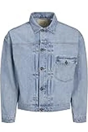 JACK & JONES Jjibrent Jjjacket Am 453 Chaqueta Vaquera, Azul Denim, XS para Hombre