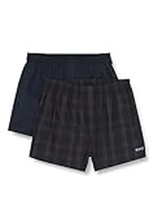 HUGO BOSS BOSS 2p Woven Boxer CW Pantalones Cortos Pyjama, Light/Pastel Bright Blue 434, XXL para Hombre
