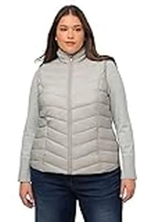 Ulla Popken Hyprar-Chaleco Acolchado Repelente al Agua, , 48-50 para Mujer