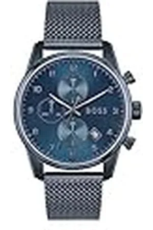 HUGO BOSS Reloj Cronógrafo de Cuarzo para Hombre Colección SKYMASTER con Correa de Malla de Acero Inoxidable - 1513836