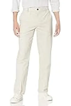Amazon Pantalón Chino con Parte Delantera Plana Resistente a Las Arrugas y de Corte Clásico (Disponible en Tallas Grandes y Largos Especiales) Hombre, , 42W / 32L