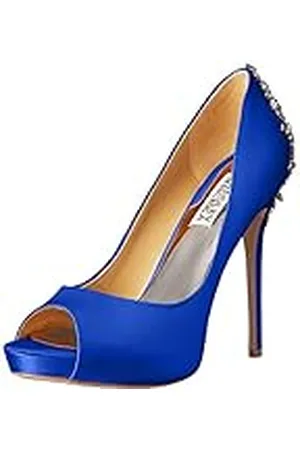 Badgley Mischka Sandalias Kiara de plataforma para mujer, Azul , 7 B(M) US