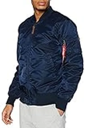 Alpha Industries MA-1 VF 59 Long Chaqueta, Azul (Rep.Blue-07), L para Hombre