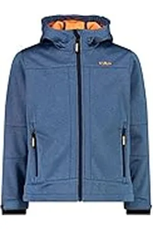 CMP Chaqueta softshell infantil melange con capucha fija, , 128