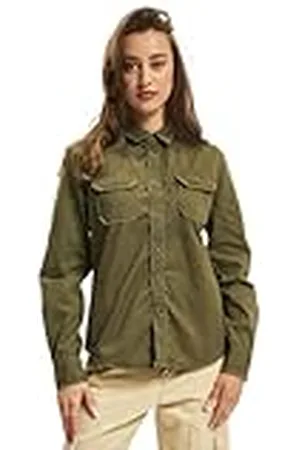 Brandit Women Vintage Shirt Long Sleev, color: olive, size: S