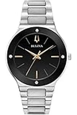 BULOVA Reloj Analógico para Hombre de Cuarzo con Correa en Acero Inoxidable 9.6E+118
