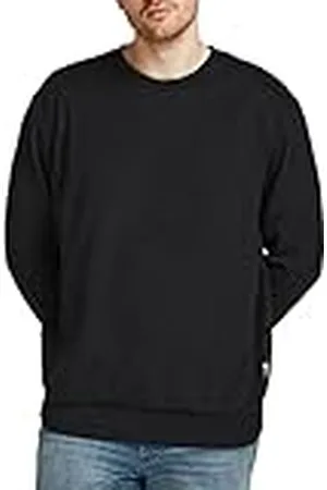 JACK & JONES Sudadera básica de Hombre Gran tamaño Manga Larga Jersey de Talla Grande Gran Jumper JJEBASIC, Color: , Talla Sudadera:7XL