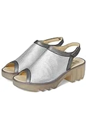 Fly London TEIF577FLY, Sandalias Mujer, Silver/Plomo, 39 EU
