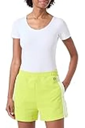 Champion Legacy American Summer W-Spring Poly Terry Pantalones Cortos, Verde neón, L para Mujer