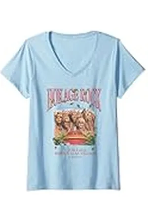 Naruto Mujer Shippuden Historic Hokage Rock Tourism Anime Camiseta Cuello V