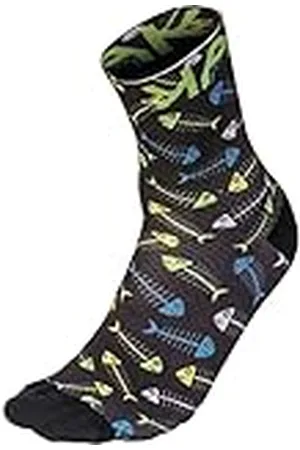 Karpos 2561000-004 GREEN FIRE SOCK Socks Hombre BLACK/GREEN F/YELLOW F/WHITE Tamaño S