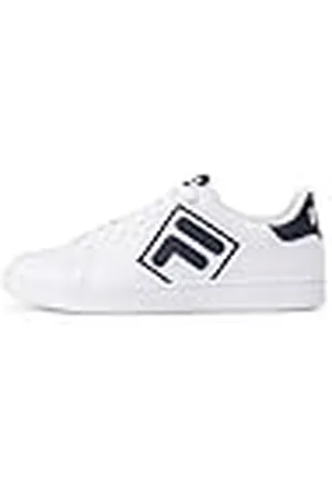 Fila Logotipo de Courtbay, Zapatillas Hombre, Blanca Navy, 41 EU