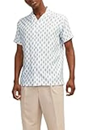 JACK & JONES Jprblulincoln Print Resort Shirt S/S Sn Camisa de Manga Corta, , M para Hombre