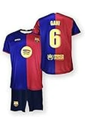 FC Barcelona Primera Equipación Niños Temporada 24/25 Conjunto, Camisa, Unisex niños, , 4 años