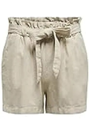 JDY SAY MW Linen Shorts WVN Noos Pantalones Cortos, , 36 para Mujer