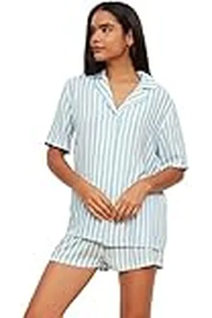 Trendyol Striped Woven Pajamas Team Conjunto de Pijama, 36 De Las Mujeres