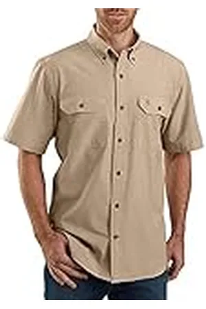Carhartt Loose Fit Midweight Short-Sleeve Shirt Camisa con Botones Work Utility, , S de los Hombres