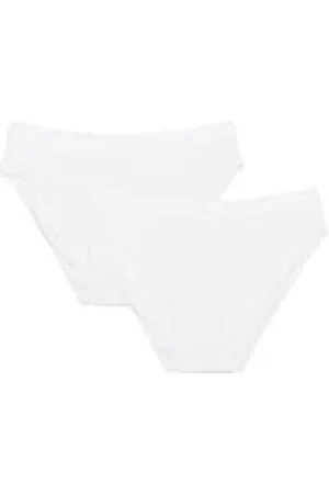 Dim Pack De 2 Braguitas Niñas - Pocket Micro x2, Blanco, 12 años