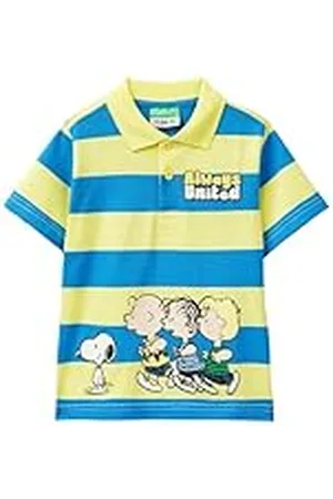 Benetton Camiseta Polo M/M 34bsg300m Camisa, , 104 cm para Niños