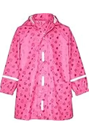 Playshoes Herzchen Allover Abrigo para Lluvia, Pink, 104 Unisex niños