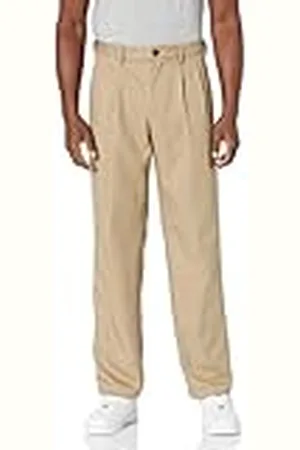 Amazon Pantalón de Vestir con Pinzas, de Cintura Expansible y Ajuste Clásico Hombre, , 40W / 29L