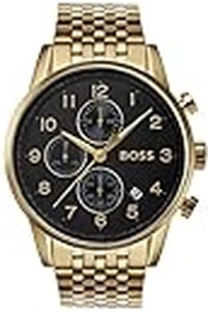 HUGO BOSS Reloj Cronógrafo de Cuarzo para hombre Colleción Navigator con correa de malla de acero inoxidable o de piel