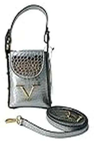 19V69 Italia 897-Plata, Leather Coco Bag para Mujer