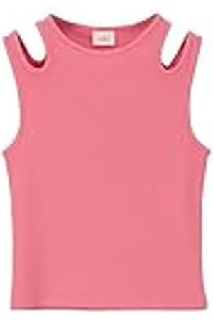 QS by s.Oliver Junior 2142500 Camiseta de Tirantes con Corte, , M para Niñas