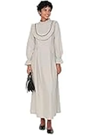Trendyol Woman Design Maxi A-Line Standing Collar Woven Dress Vestido, , 36 para Mujer
