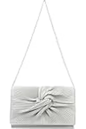 MISS LULÙ Bolso de Mano para Mujer, Bolsa de Noche para Boda, Lazo Grande Suave con Purpurina Fina, Bolso sintético, Bolsas de Fiesta de graduación