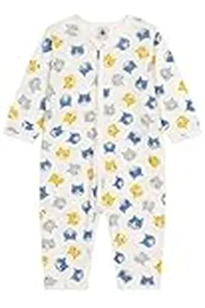 Petit Bateau A09Q5, Pijama Sleep Well Sin Pies Unisex bebé, , 3 Meses