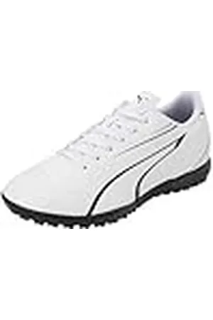 PUMA Vitoria TT, Soccer Shoe Hombre, White Black, 46.5 EU