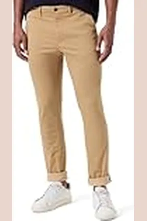 Tommy Hilfiger Pantalones Chino para Hombre Bleecker Straight Fit, Verde (Classic Khaki), 32W/36L