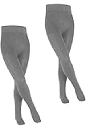 Falke Family Multipack K Ti algodón gruesas lisas 2 piezas, Pantimedias Unisex niños, , 134-146
