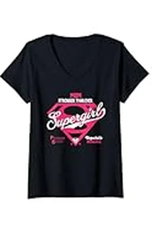 DC Comics Originals Mujer Supergirl Mum Strong Than Ever Dia de la Madre Camiseta Cuello V