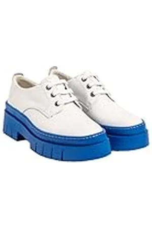 Art 1952 AMBERES, Zapatillas Mujer, Nappa White-Blue, 36 EU
