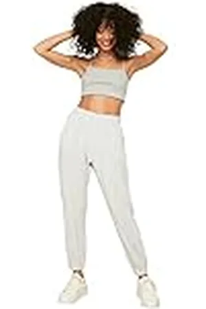 Trendyol Velvet Loose Jogger Knitted Tracksuit Pantalones de chándal, XL De Las Mujeres