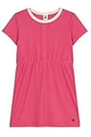 Petit Bateau A0D6K Vestido de Manga Corta, , 6 ANS para Niñas