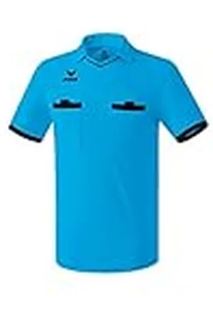 Erima Saragossa Camiseta de Árbitro, Hombre, Curacao/Negro, XXXL