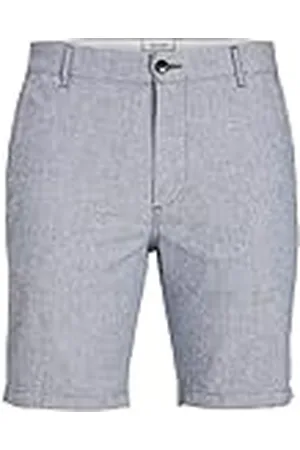 JACK & JONES Jpstdave Jjlinen Shorts AKM PS Pantalones Cortos Chinos, , 42 Grande Hombres