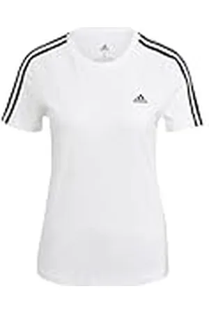 adidas Mujer Essentials Slim 3-Stripes Tee, , S