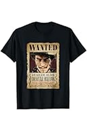 Onepiece Dracule Mihawk Wanted Poster Cross Guild Swordsman Camiseta
