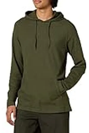 Amazon Sudadera con Capucha Térmica de Hilo Flameado y Manga Larga (Previamente Goodthreads) Hombre, , L Alto