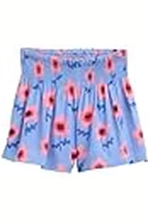 TOM TAILOR 1045160 Falda Corta, 37158-Big Blue Flower Print, 104-110 para Niñas