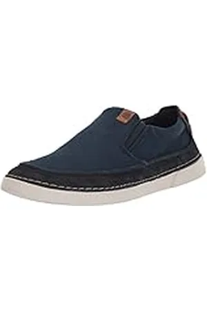 Clarks Escalón Gereld, Zapatillas Hombre, Azul Marino (Navy Combi), 43 EU