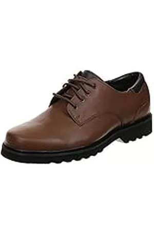 Rockport Northfield Leather - Zapatos Bajos para Hombre, marrón, 44.5 EU Estrecho
