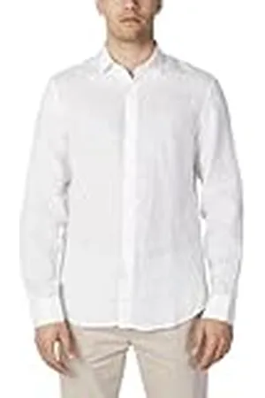 Armani Exchange Regular, Sur Ton Embroidered Logo Camisa, , Large de los Hombres