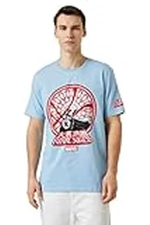 Koton Marvel Oversized T-Shirt Licensed Printed Camiseta, , L para Hombre