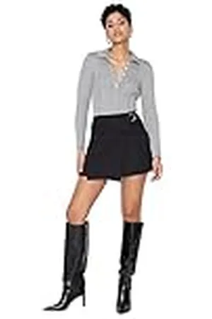 Trendyol Minifalda Tejida Envolvente para Mujer Falda, , 36