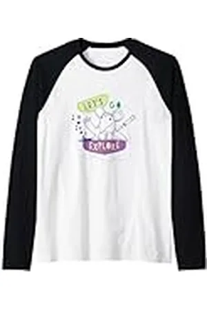 Clangers Barco de música retro Camiseta Manga Raglan
